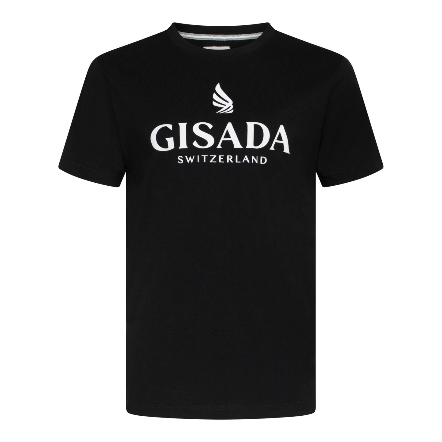 Regular Fit T-Shirt in Jersey Cotton with Flock Logo - Gisada.com