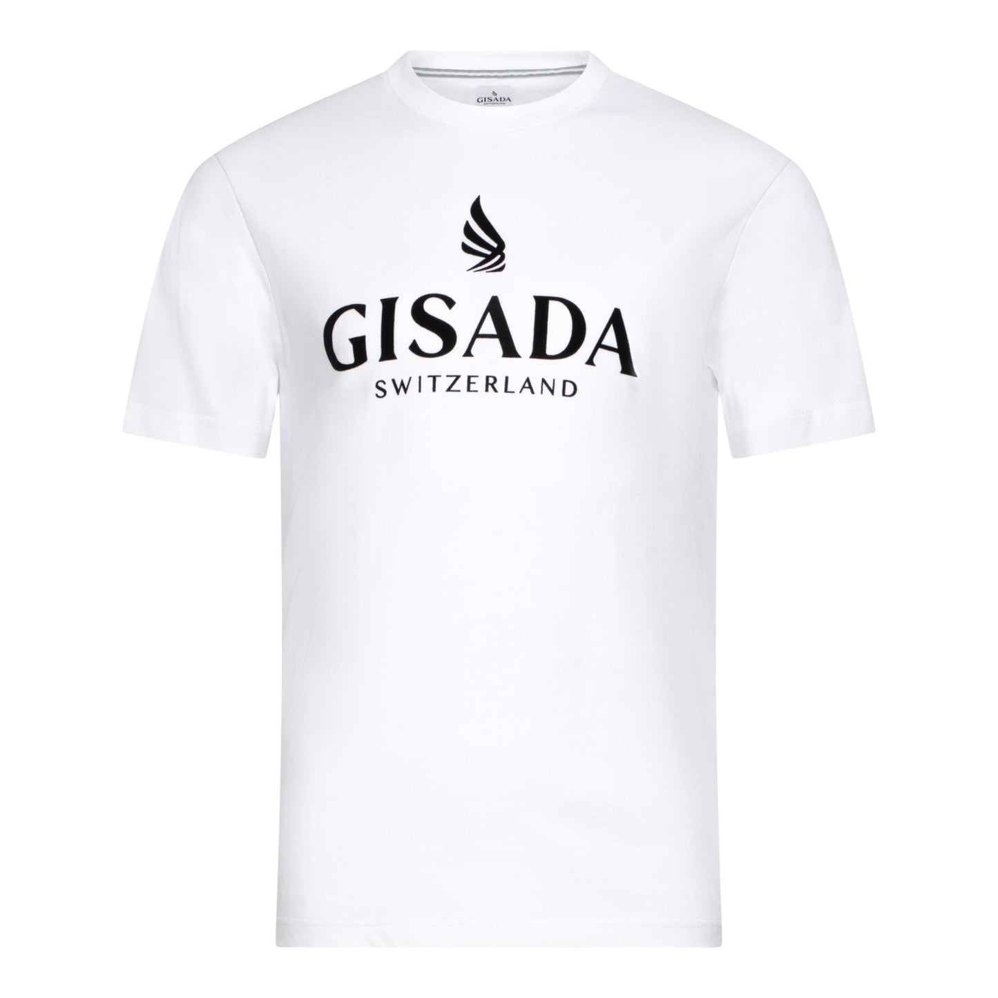 Regular Fit T-Shirt in Jersey Cotton with Flock Logo - Gisada.com