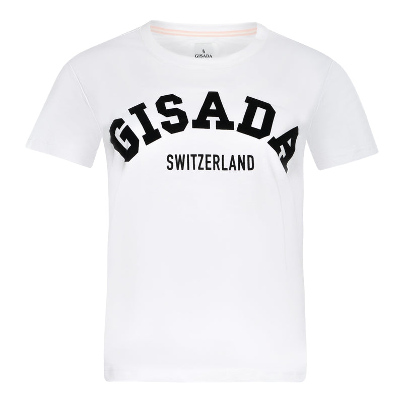 Regular Fit T-Shirt in Jersey Cotton with Puff Print - Gisada.com