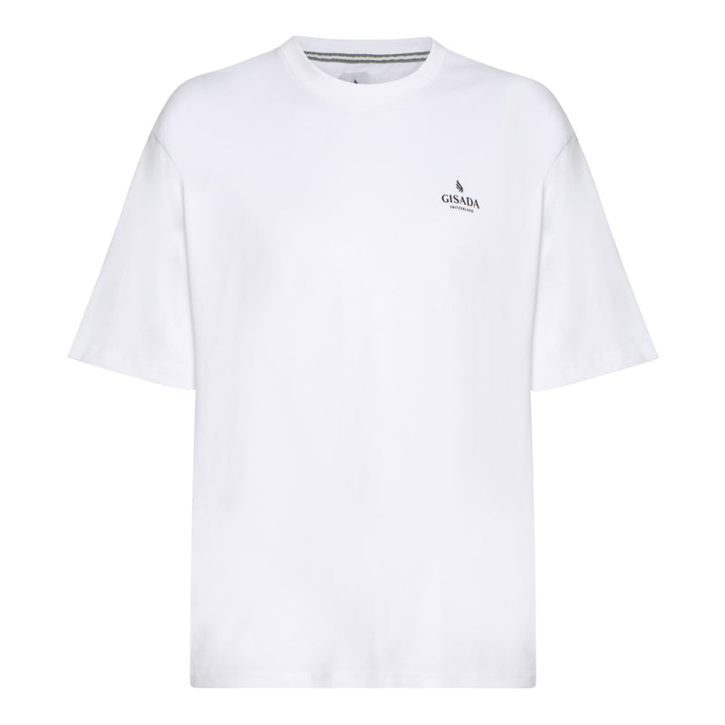 Regular Fit T-Shirt in Jersey Cotton with Small Silicon Logo - Gisada.com