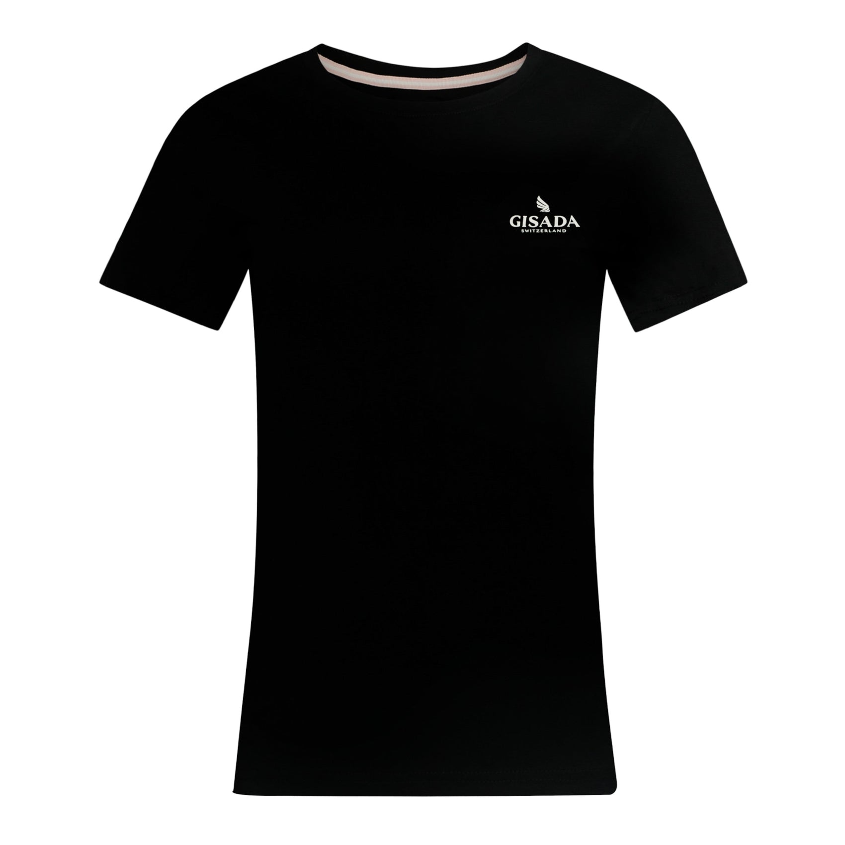 Regular Fit T-Shirt in Jersey Cotton with Small Silicon Logo - Gisada.com
