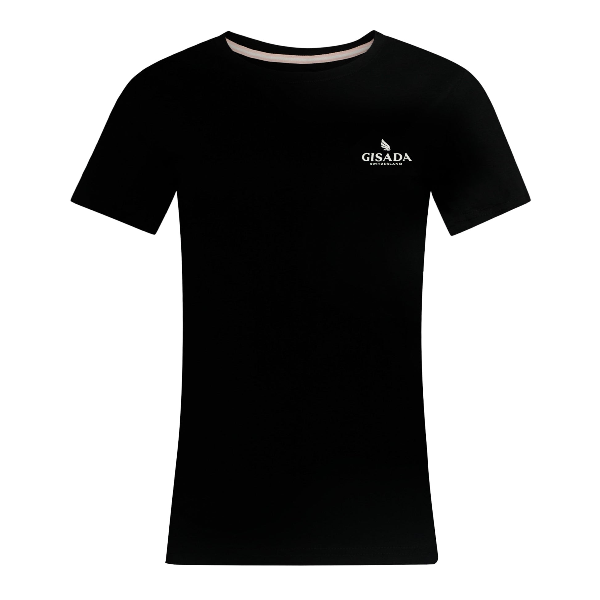 Regular Fit T-Shirt in Jersey Cotton with Small Silicon Logo - Gisada.com