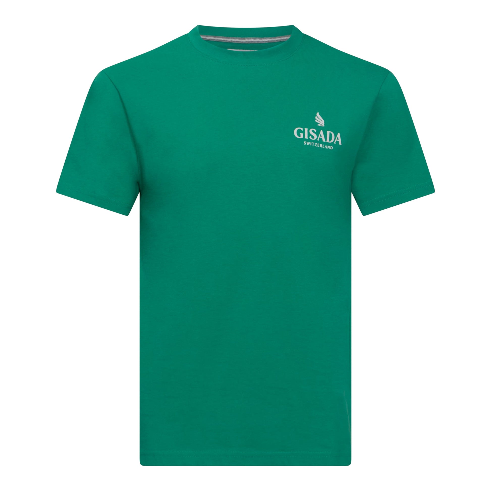 Regular Fit T-Shirt in Jersey Cotton with Small Silicon Logo - Gisada.com