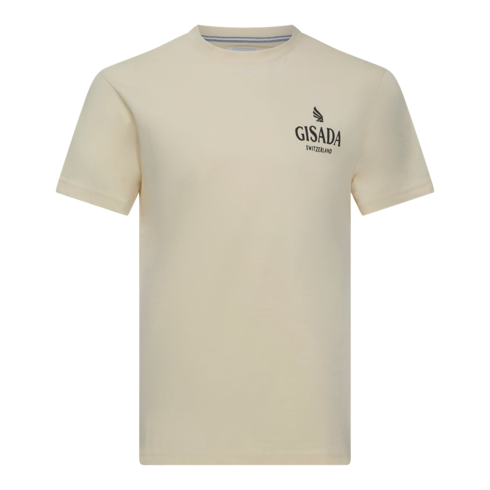 Regular Fit T-Shirt in Jersey Cotton with Small Silicon Logo - Gisada.com