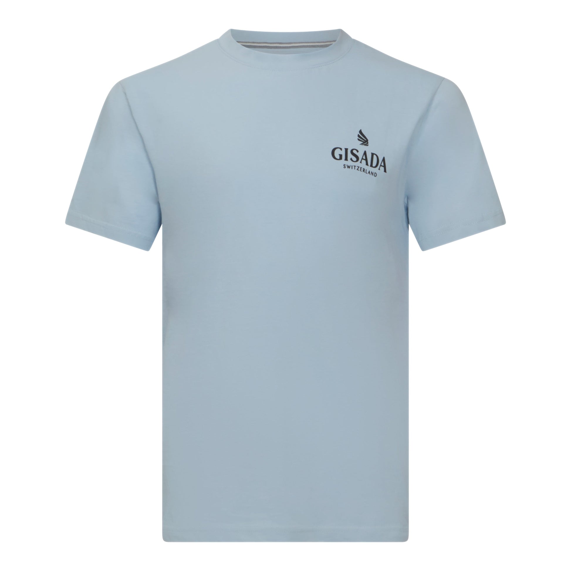 Regular Fit T-Shirt in Jersey Cotton with Small Silicon Logo - Gisada.com