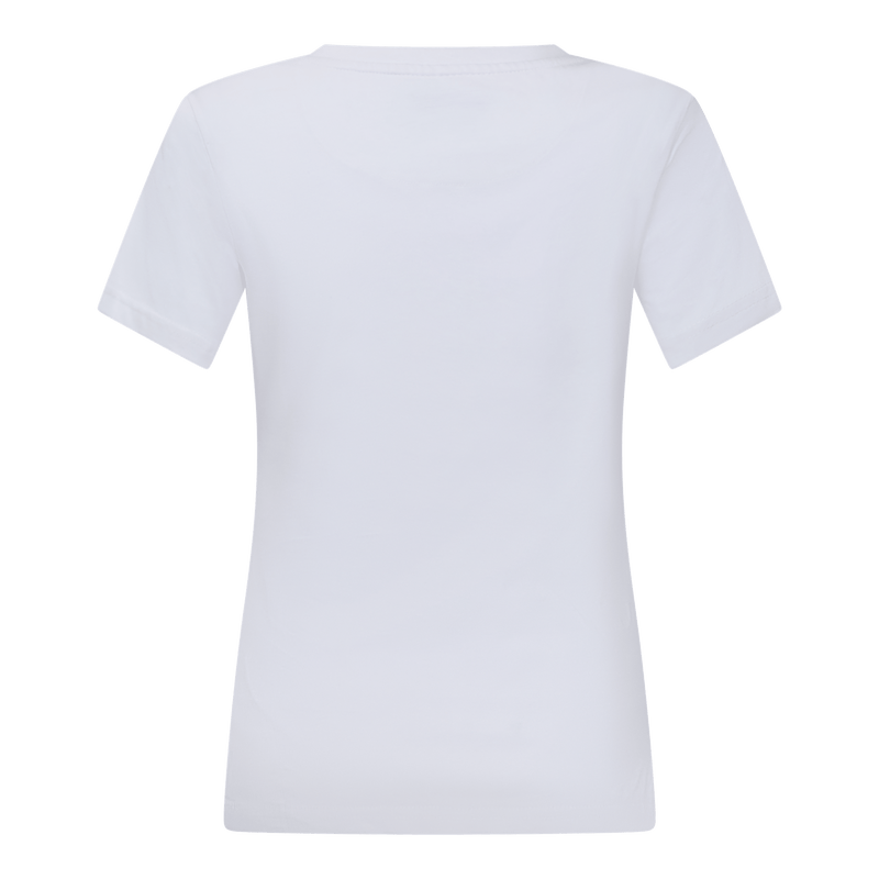 Regular Fit T-Shirt in Jersey Cotton with Small Silicon Logo - Gisada.com