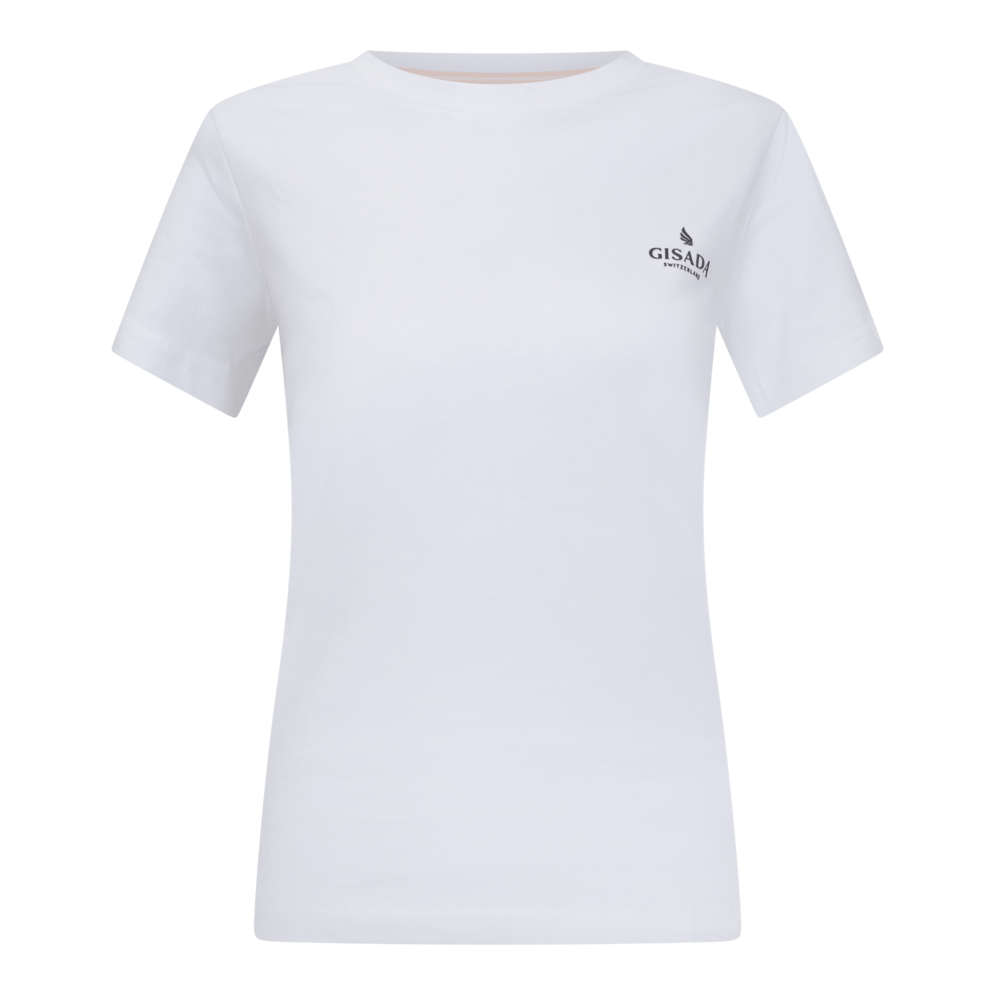 Regular Fit T-Shirt in Jersey Cotton with Small Silicon Logo - Gisada.com