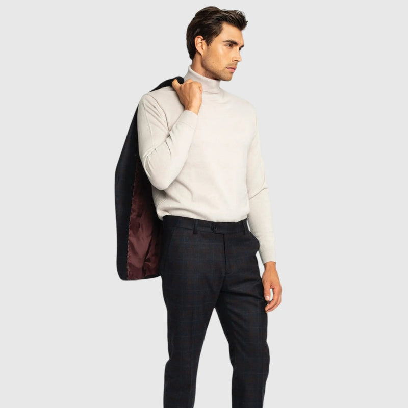 Regular Fit Turtleneck Pullover - Gisada.com