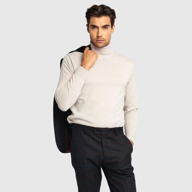 Regular Fit Turtleneck Pullover - Gisada.com