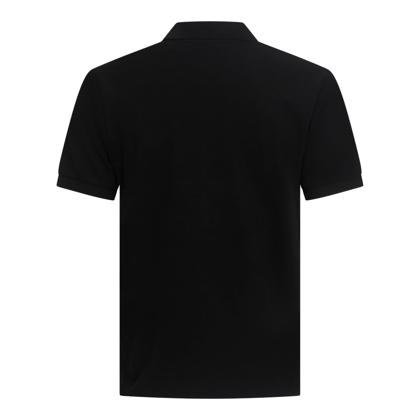 Regular Fit Zip - Up Polo in Luxe Interlock Piquet with Rubber Logo - Gisada.com