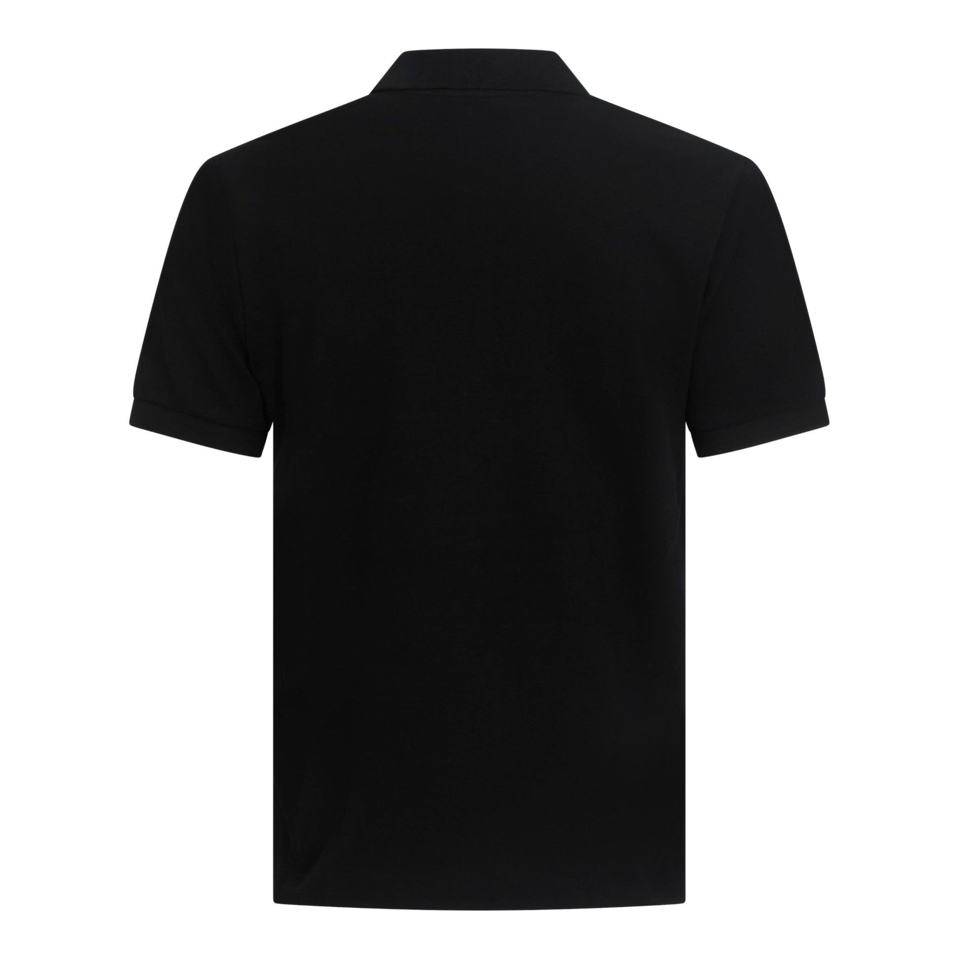 Regular Fit Zip - Up Polo in Luxe Interlock Piquet with Rubber Logo - Gisada.com