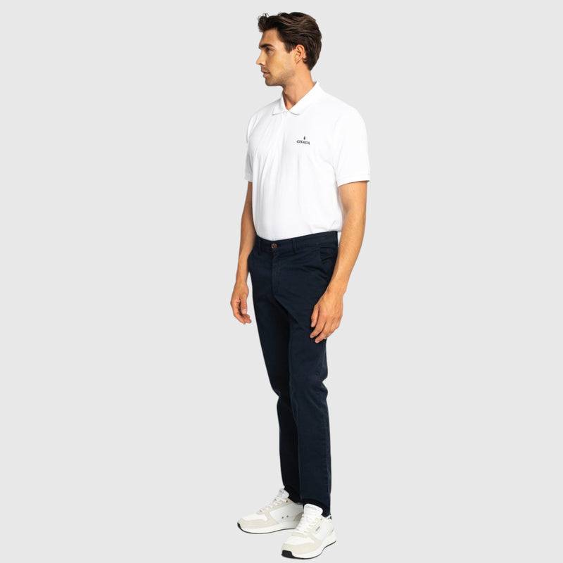Regular Fit Zip - Up Polo in Luxe Interlock Piquet with Rubber Logo - Gisada.com