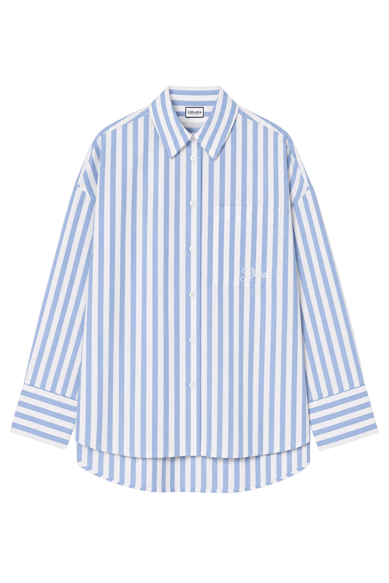Silk Cotton Poplin Shirt - Gisada.com