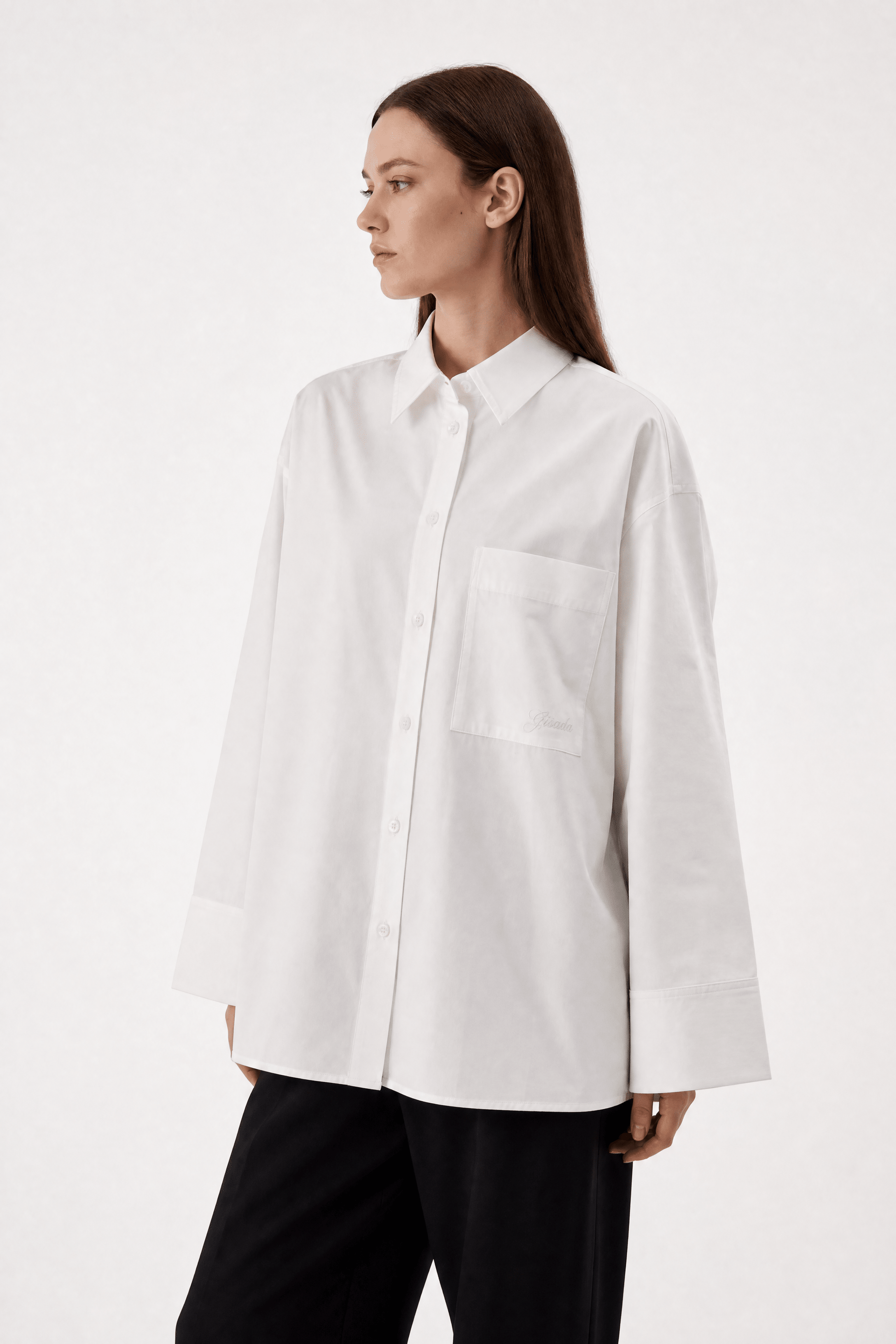 Silk Cotton Poplin Shirt - Gisada.com