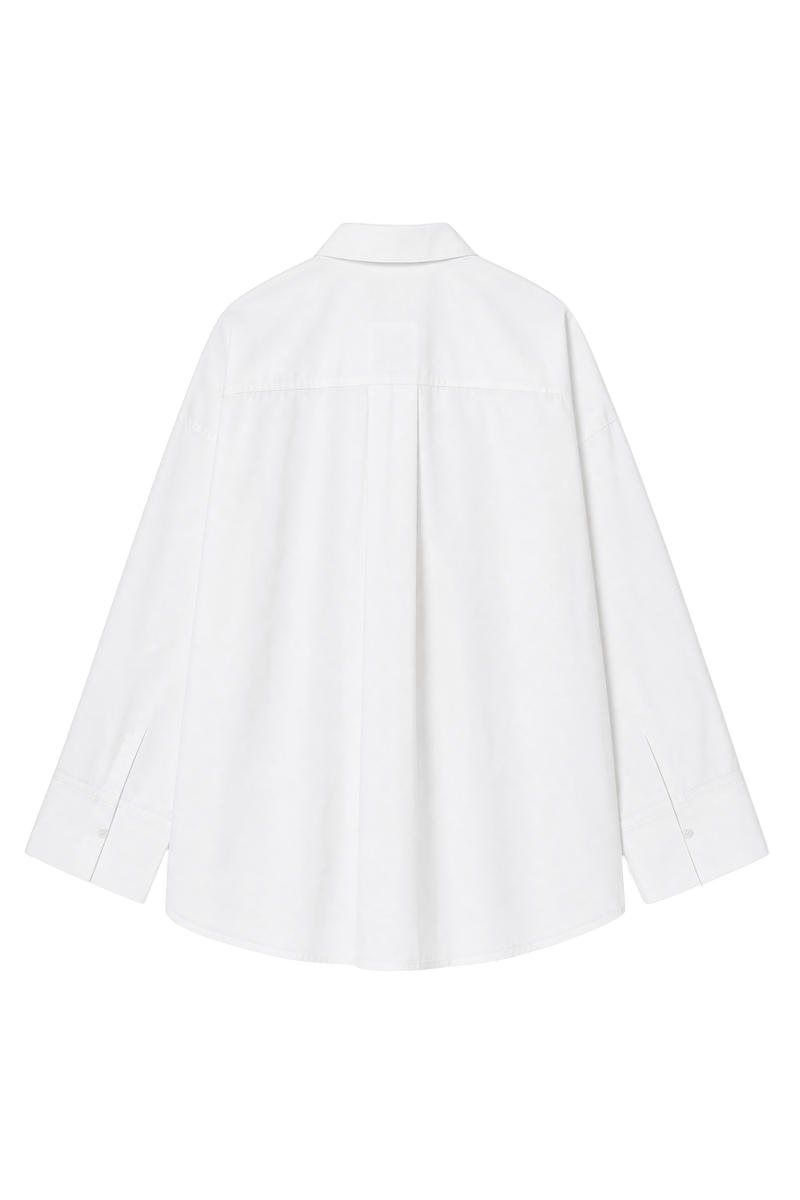 Silk Cotton Poplin Shirt - Gisada.com