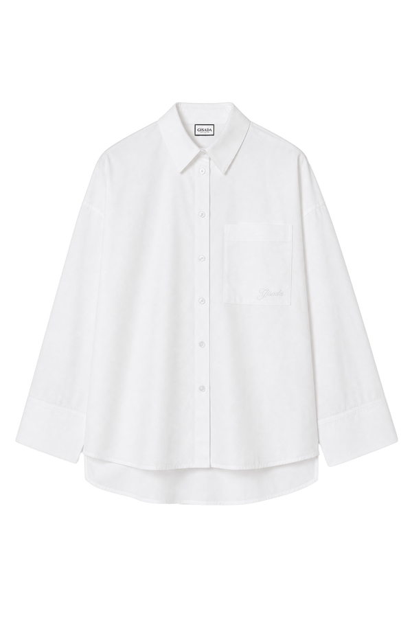Silk Cotton Poplin Shirt - Gisada.com