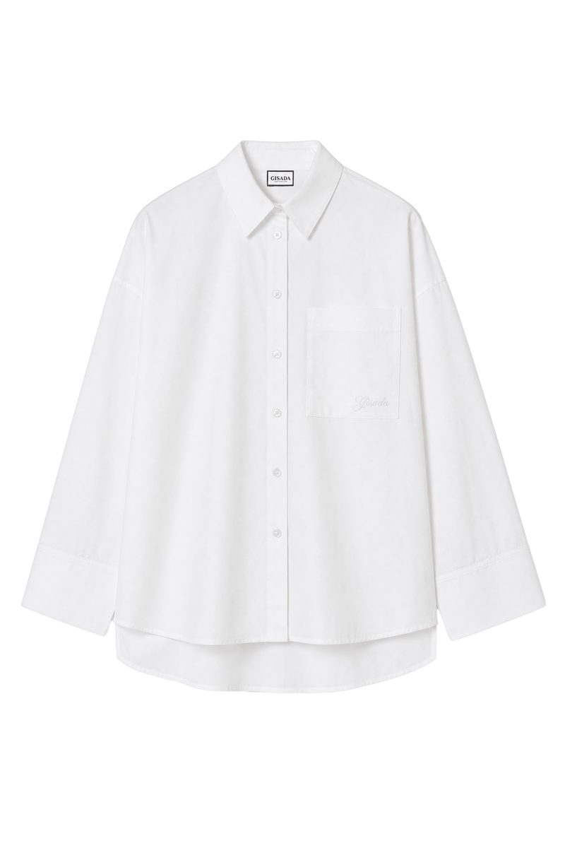 Silk Cotton Poplin Shirt - Gisada.com