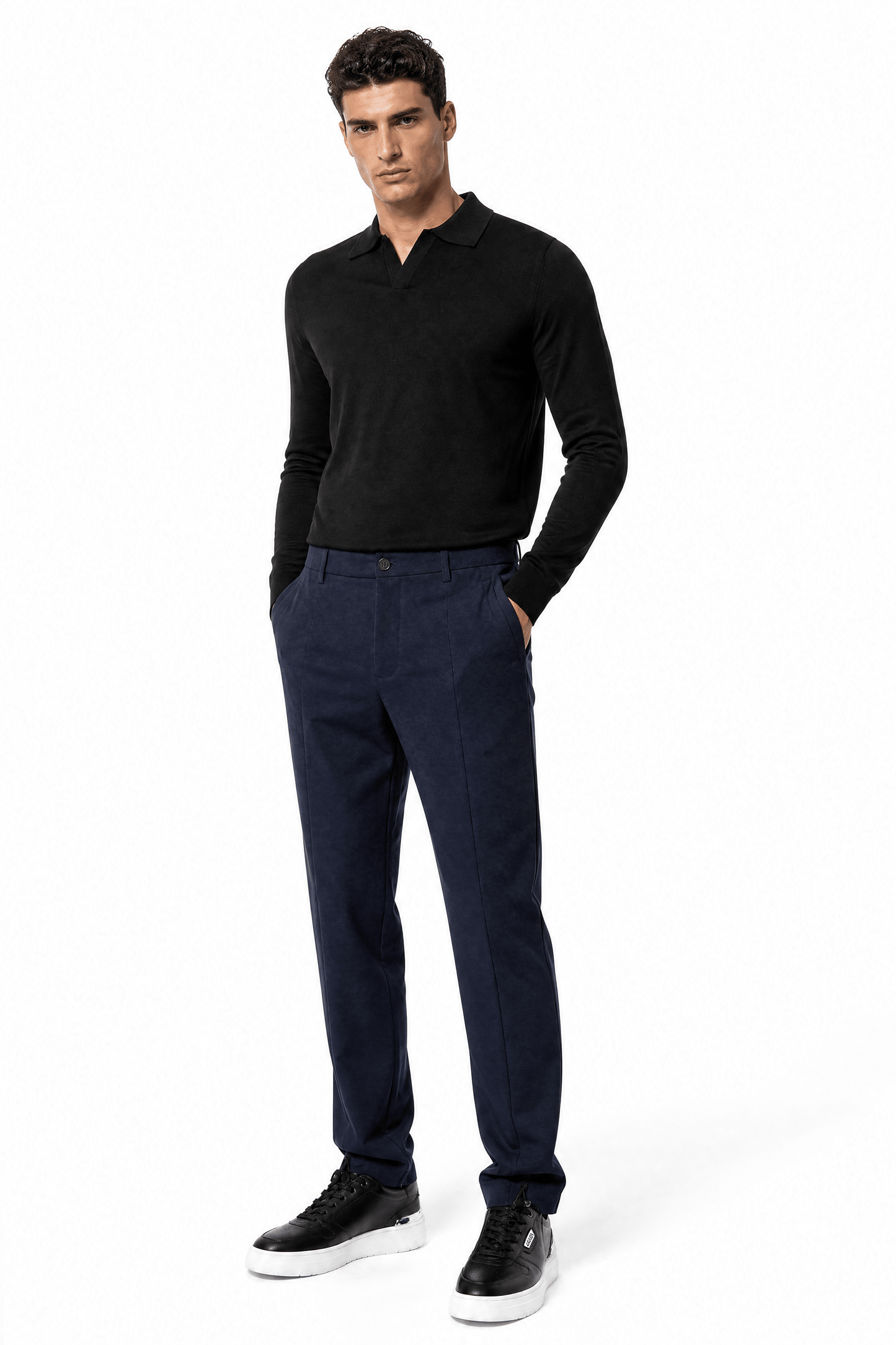 Single-Pleat Wool Blend Pants - Gisada.com