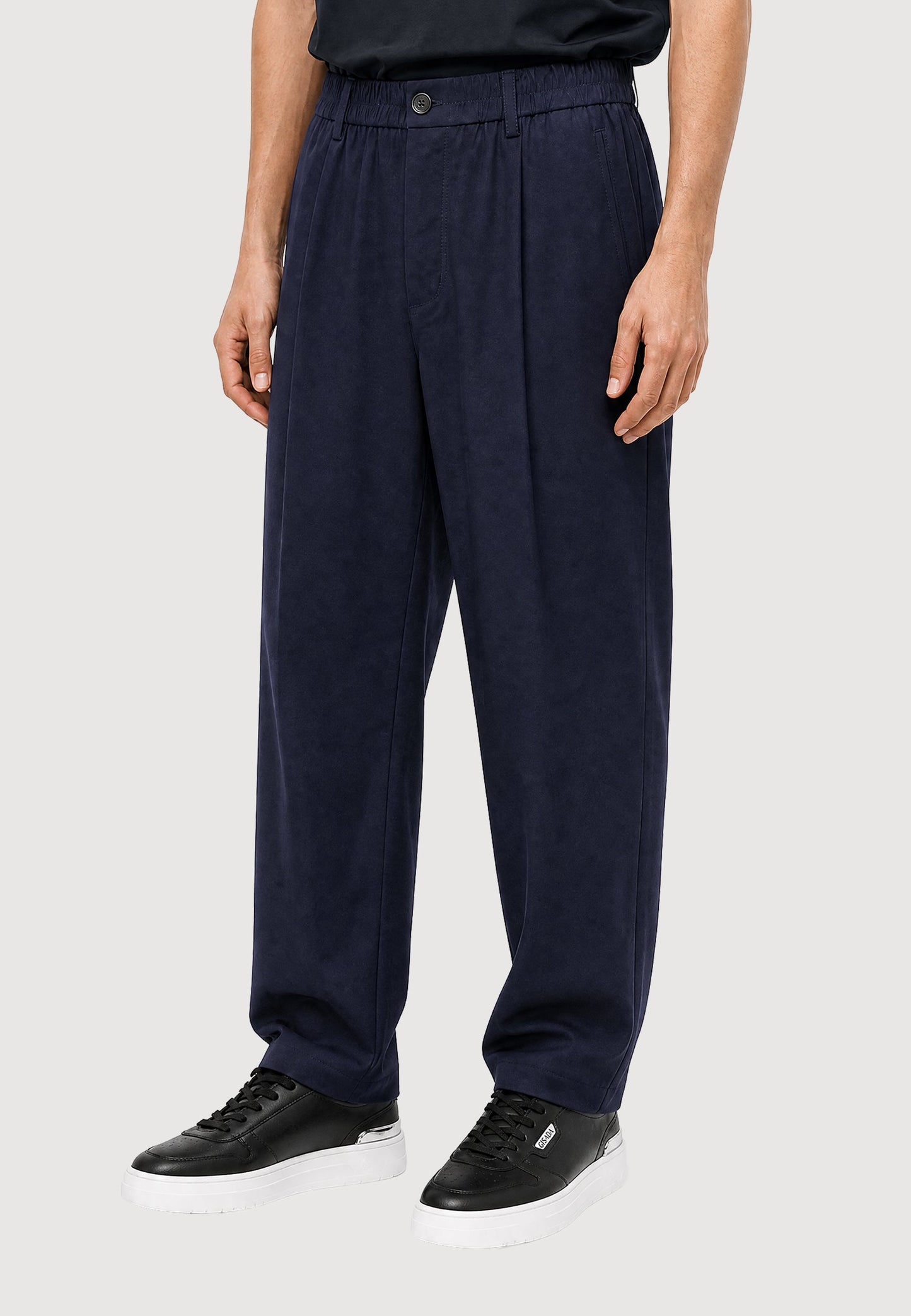 Single-Pleat Wool Blend Pants - Gisada.com