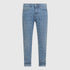 Slim Denim Jeans with Allover Gisada Laser Print and Inside Bottom Label - Gisada.com