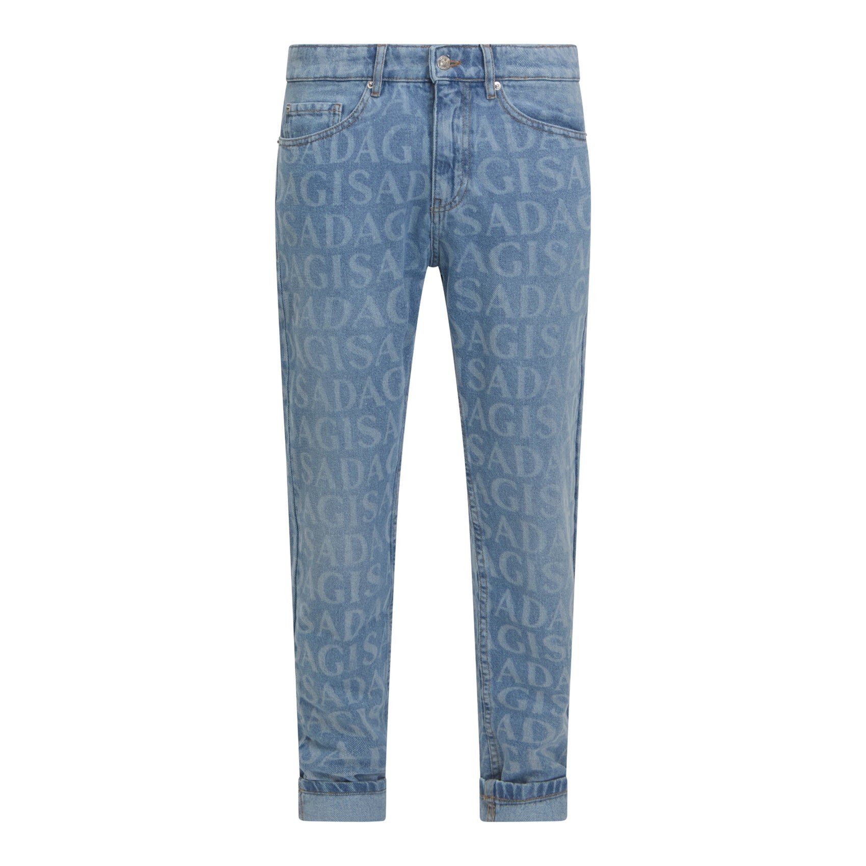 Slim Fit Denim Jean with Inside Bottom Label Laser ALL - Gisada.com