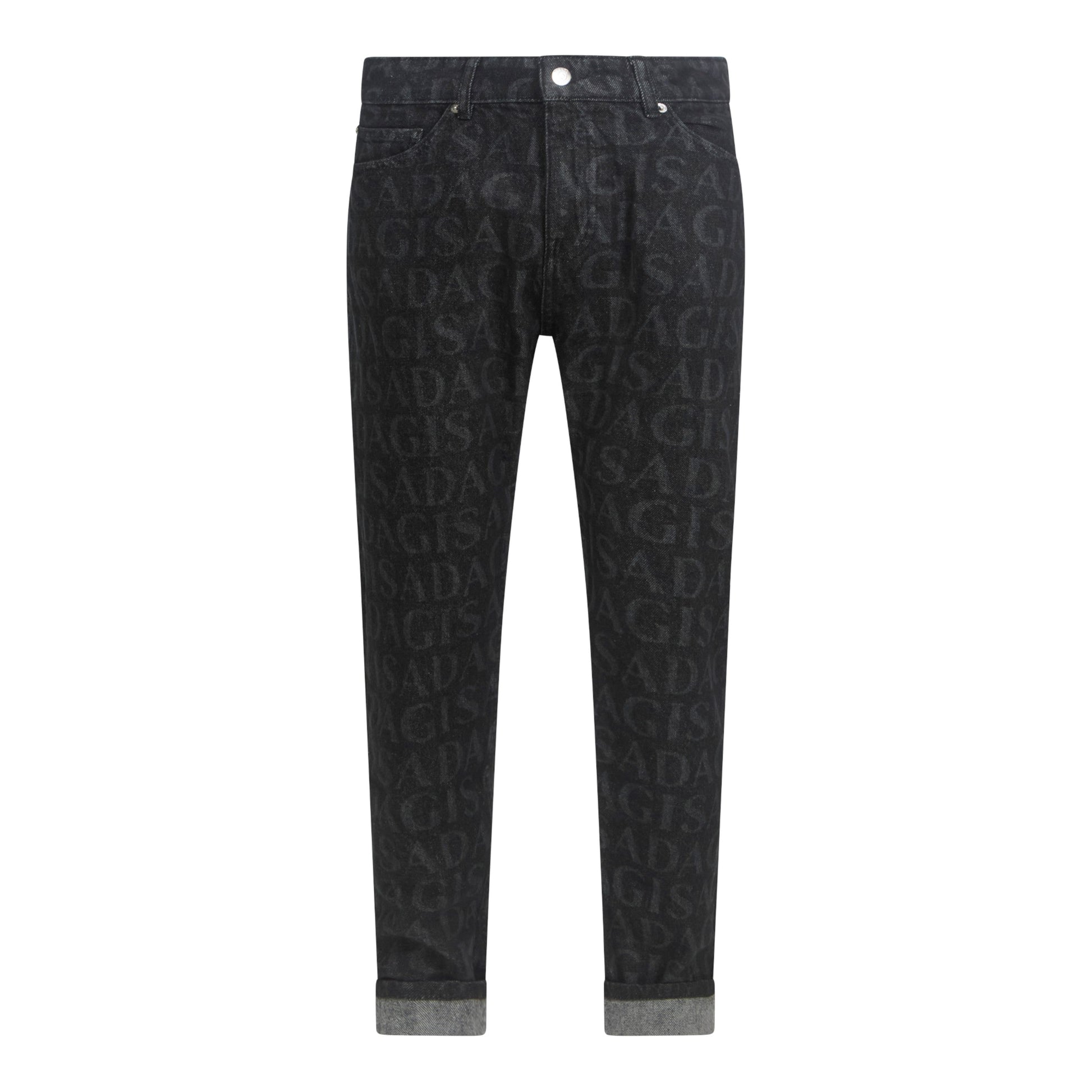 Slim Fit Denim Jean with Inside Bottom Label Laser ALL - Gisada.com