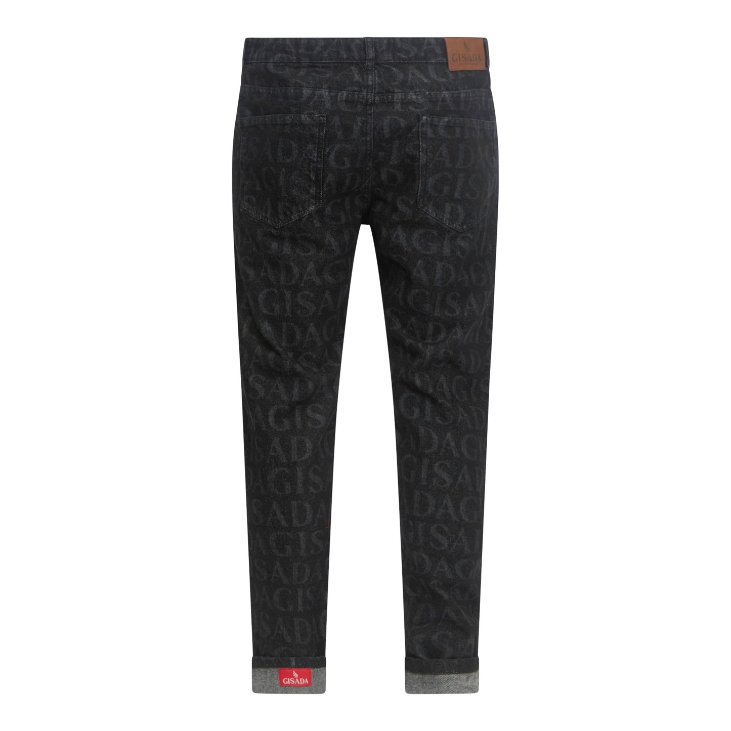 Slim Fit Denim Jean with Inside Bottom Label Laser ALL - Gisada.com
