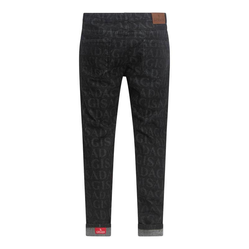 Slim Fit Denim-Jeans mit Innenetikett am Boden