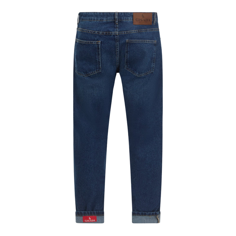 Slim Fit Denim Jean with Inside Bottom Label