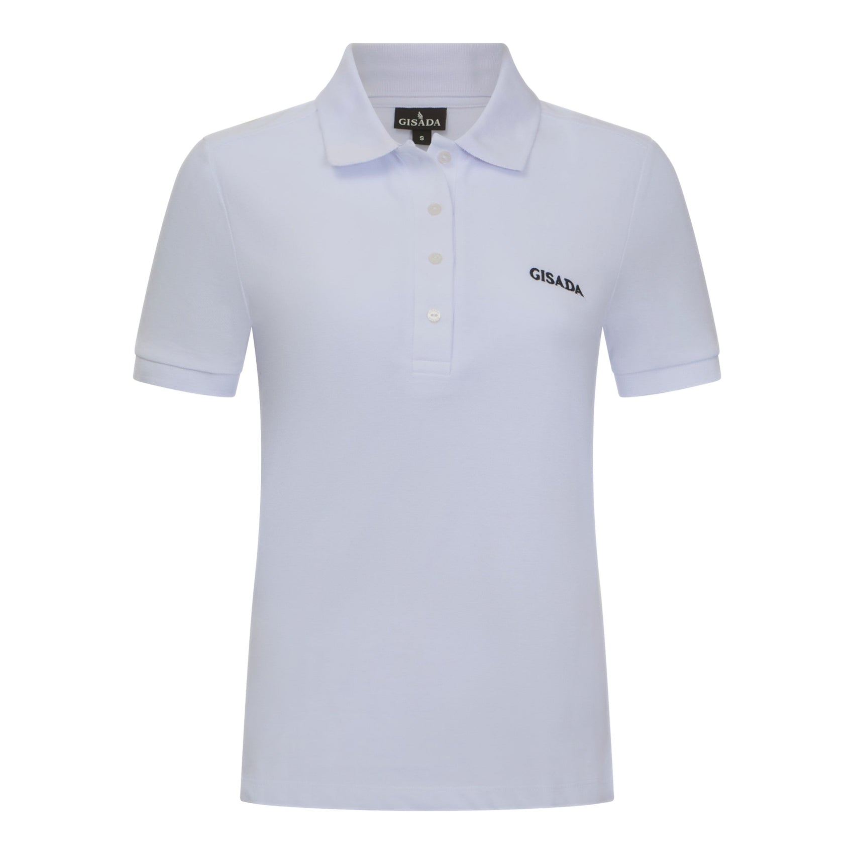 Slim Fit Short Sleeves Polo in Interlock Piquet with Embroidery Gisada Logo - Gisada.com