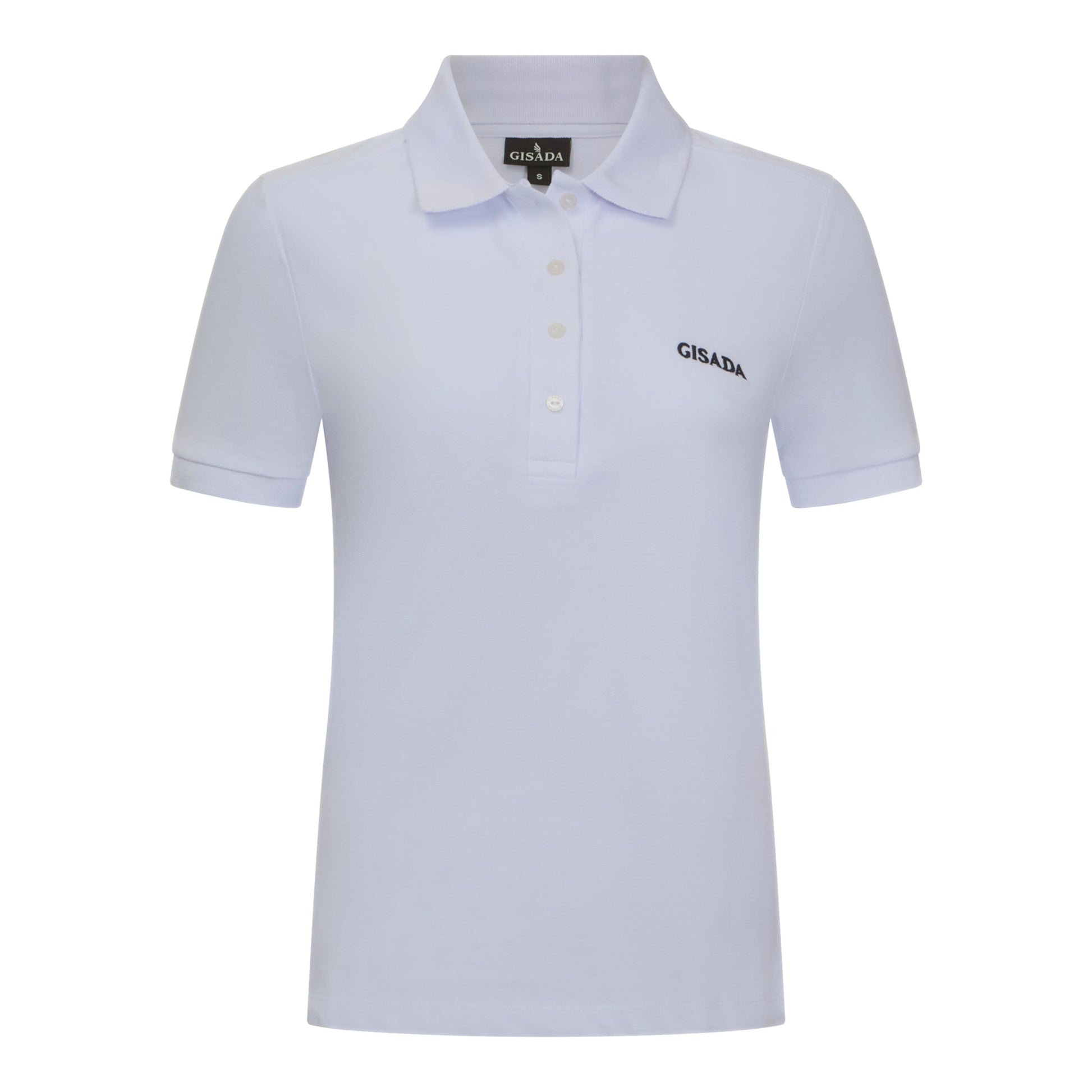 Slim Fit Short Sleeves Polo in Interlock Piquet with Embroidery Gisada Logo - Gisada.com