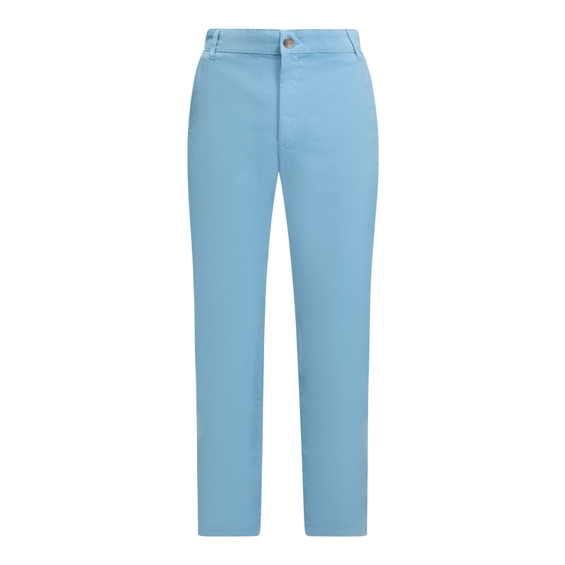 Straight Leg Chino with Mini Label on Back Pocket - Gisada.com