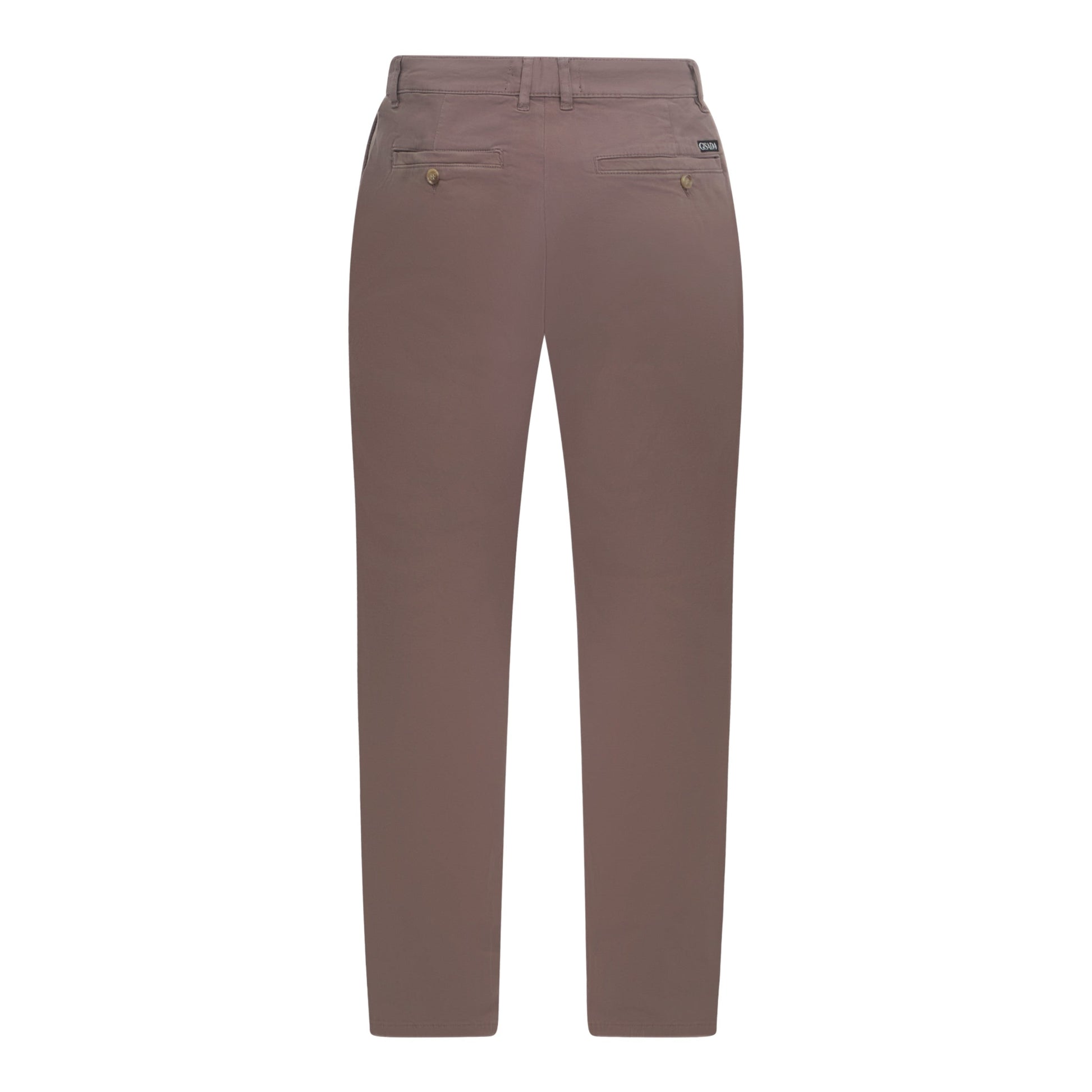 Straight Leg Chino with Mini Label on Back Pocket - Gisada.com