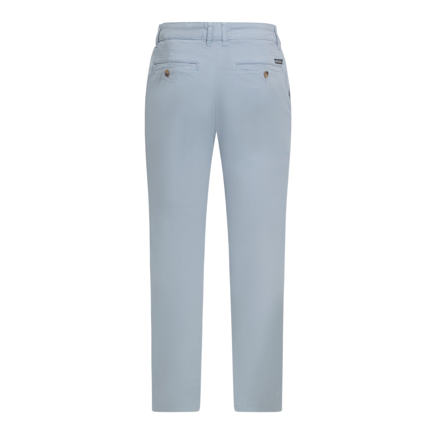 Straight Leg Chino with Mini Label on Back Pocket - Gisada.com