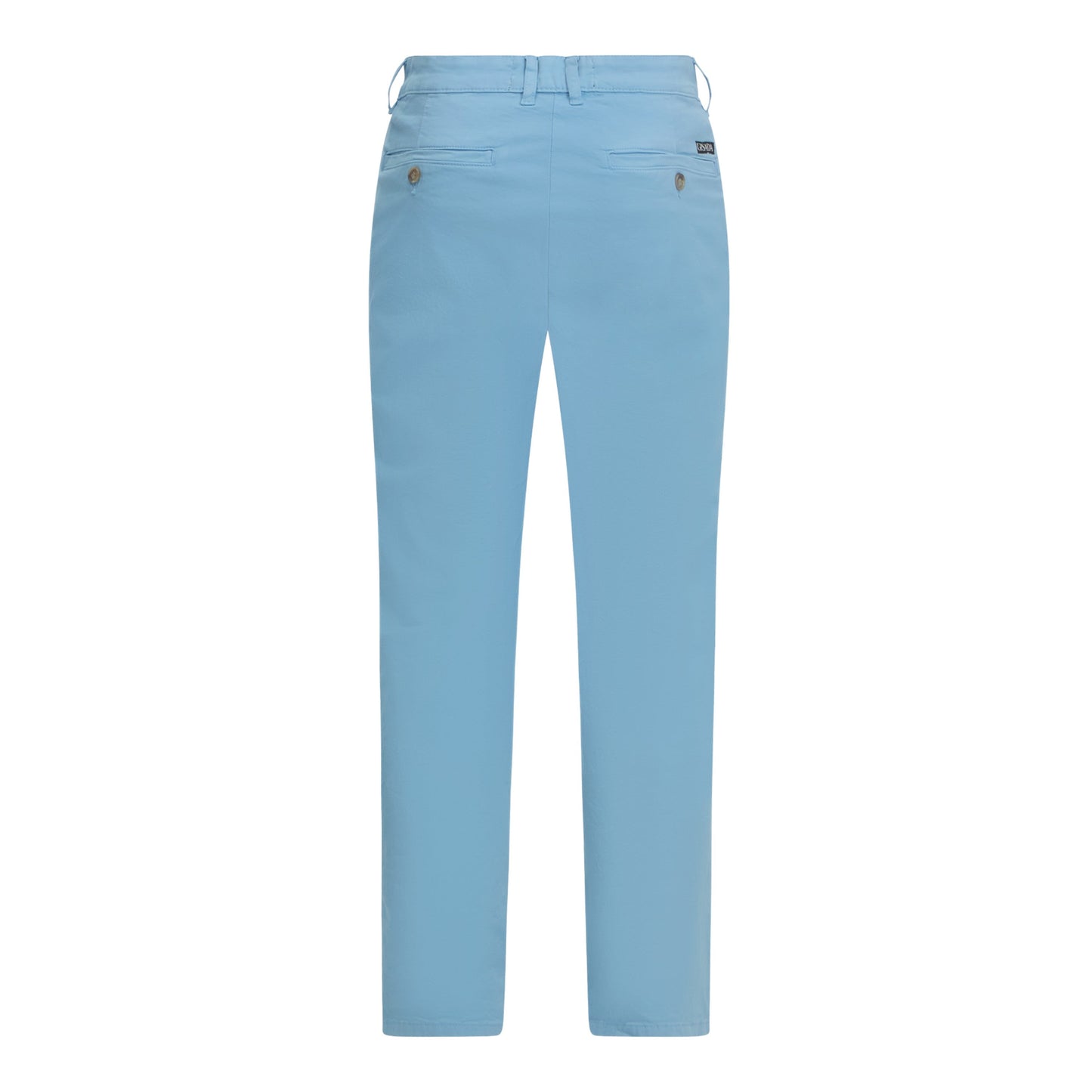 Straight Leg Chino with Mini Label on Back Pocket - Gisada.com