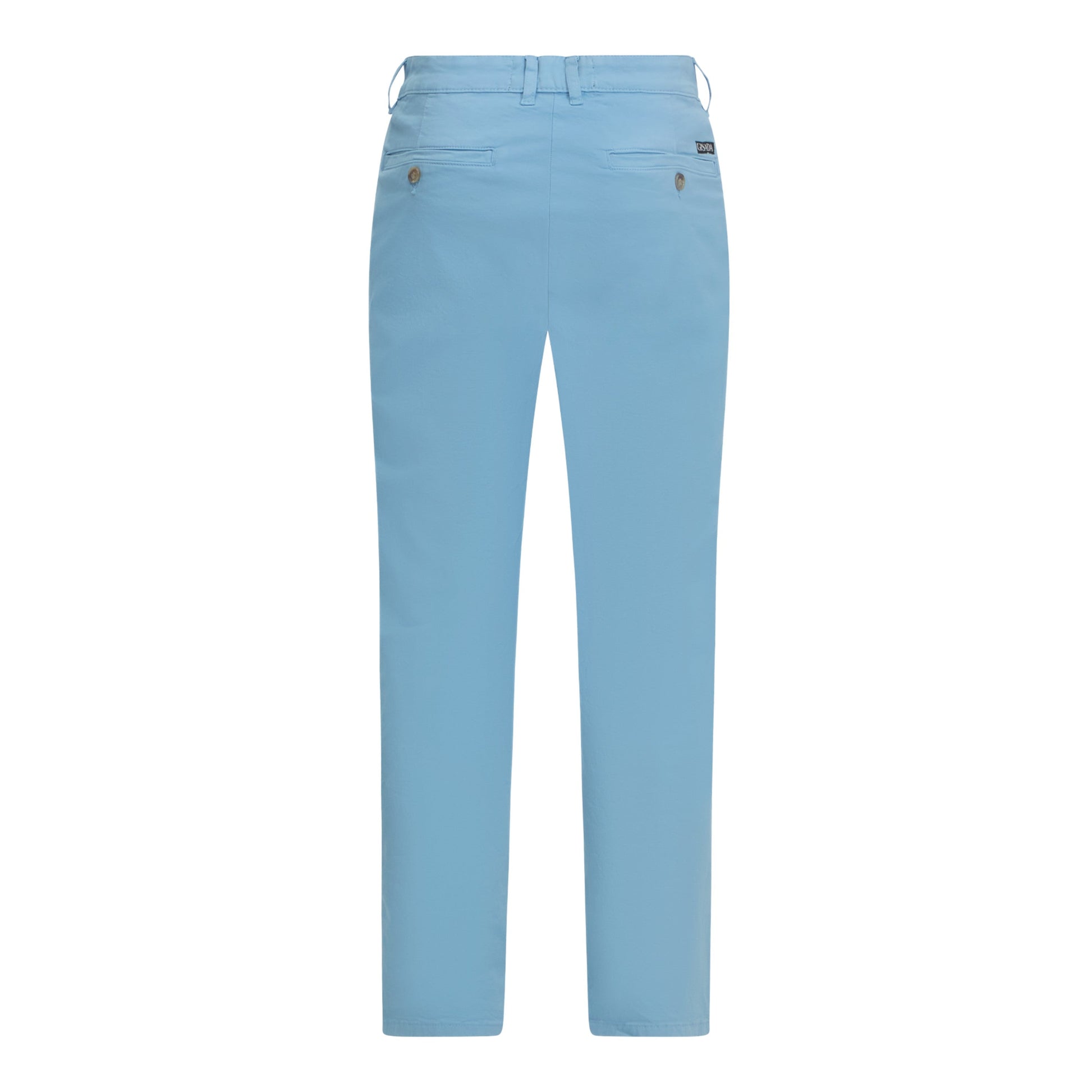 Straight Leg Chino with Mini Label on Back Pocket - Gisada.com