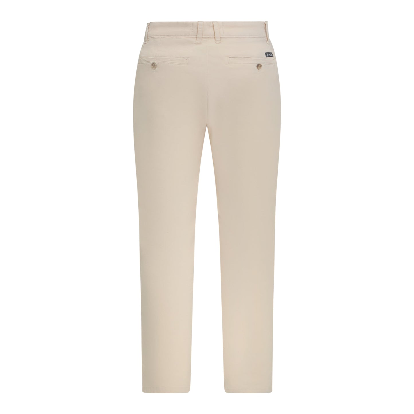 Straight Leg Chino with Mini Label on Back Pocket - Gisada.com