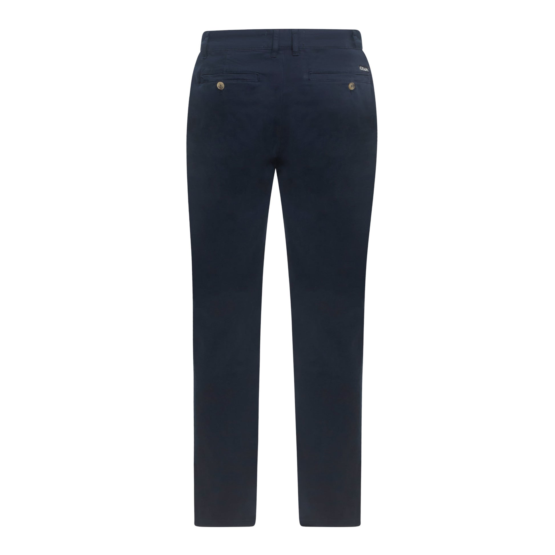 Straight Leg Chino with Mini Label on Back Pocket - Gisada.com