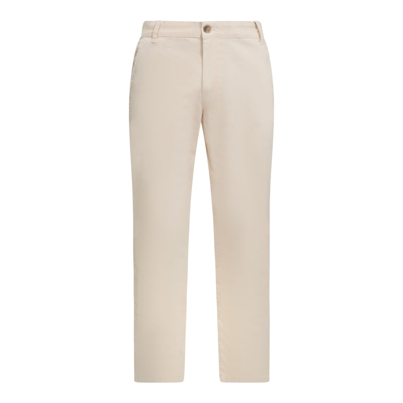 Straight Leg Chino with Mini Label on Back Pocket - Gisada.com