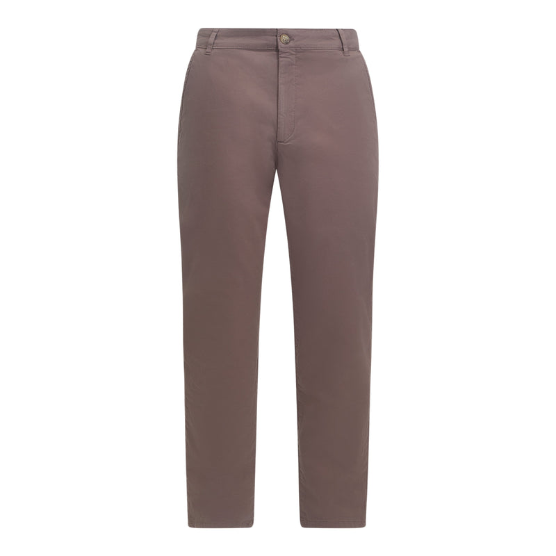 Straight Leg Chino with Mini Label on Back Pocket - Gisada.com