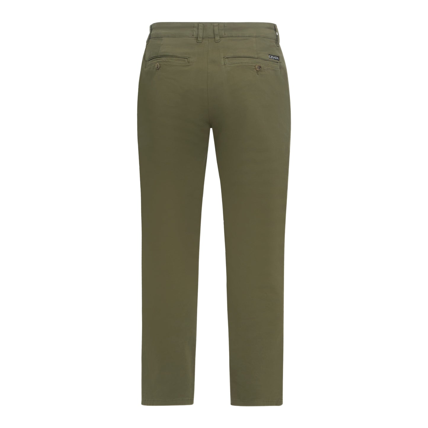 Straight Leg Chino with Mini Label on Back Pocket - Gisada.com