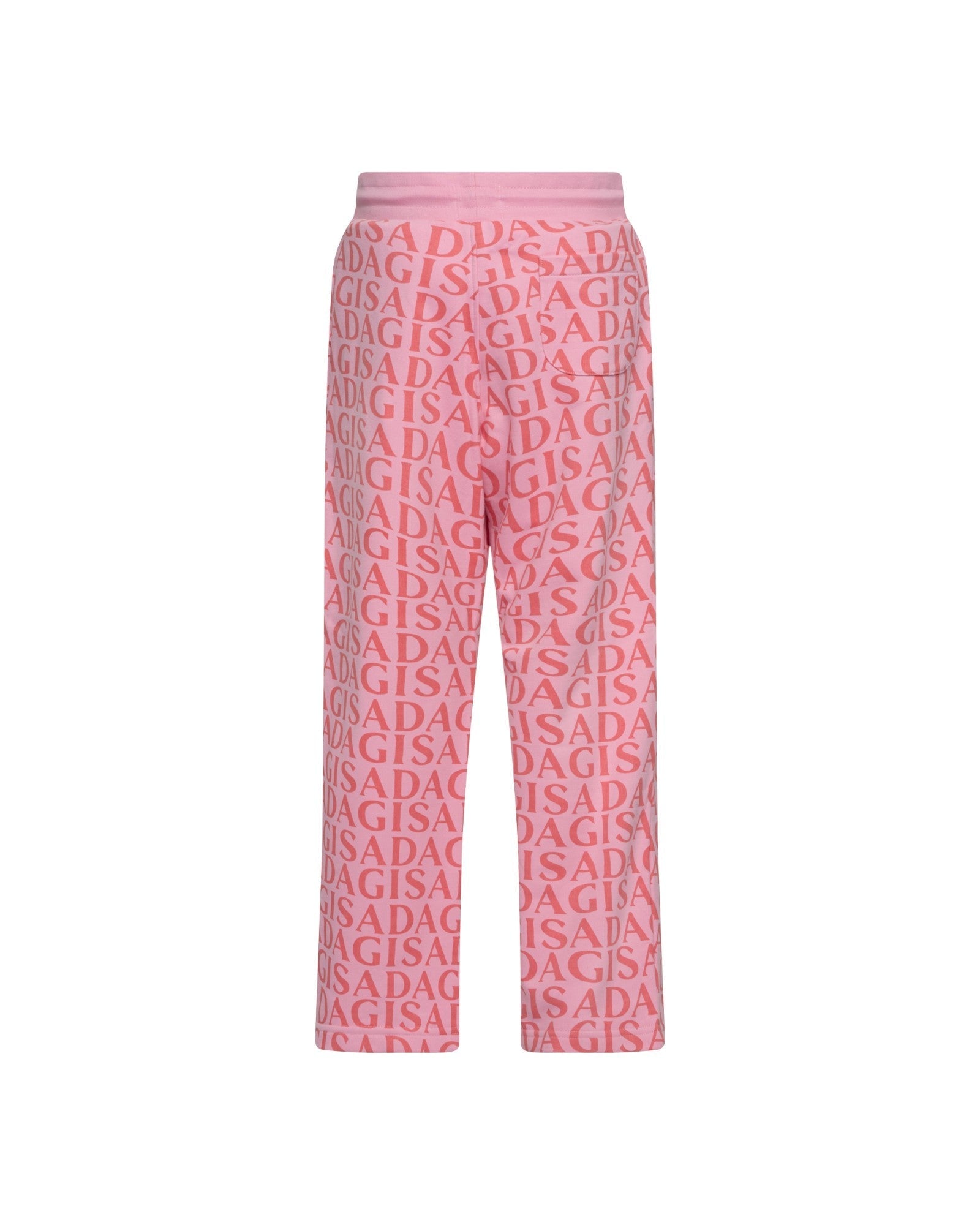 Straight Leg Sweatpants in Midweight Cotton with Allover Print - Gisada.com