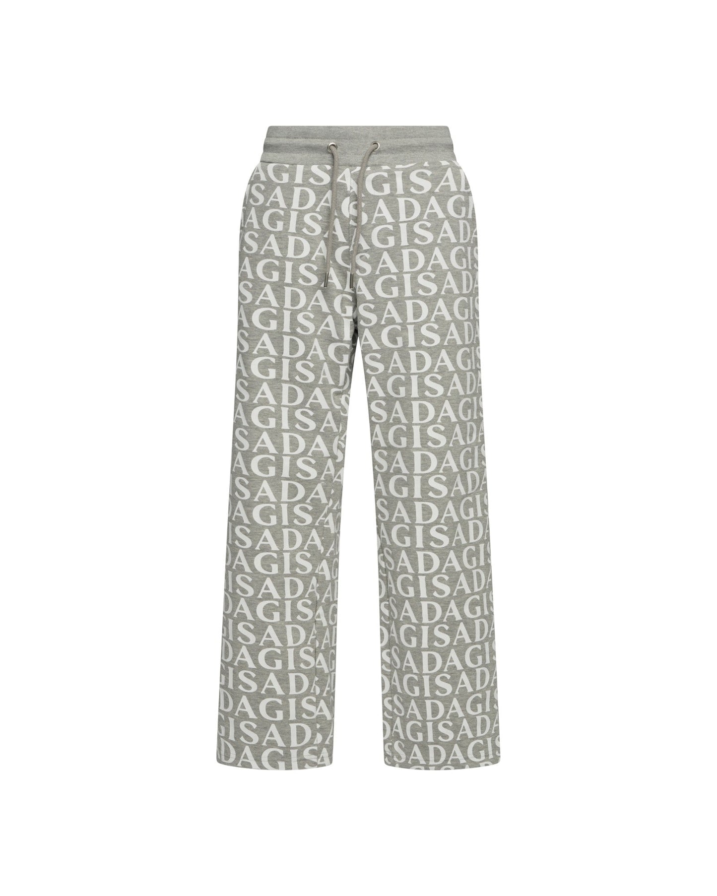 Straight Leg Sweatpants in Midweight Cotton with Allover Print - Gisada.com
