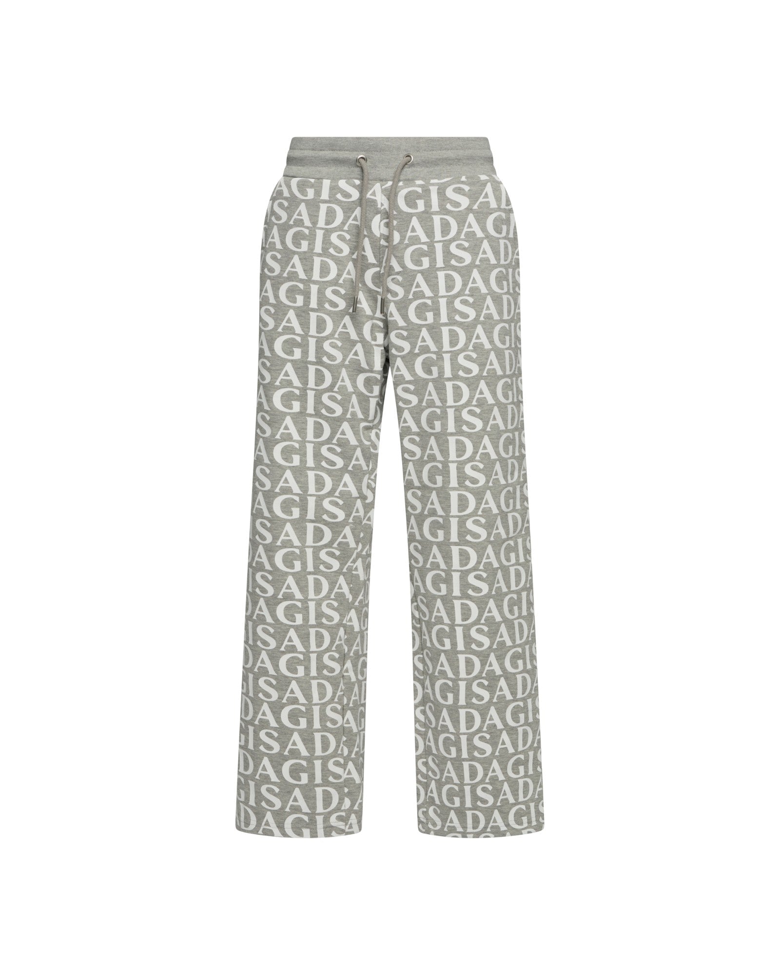Straight Leg Sweatpants in Midweight Cotton with Allover Print - Gisada.com