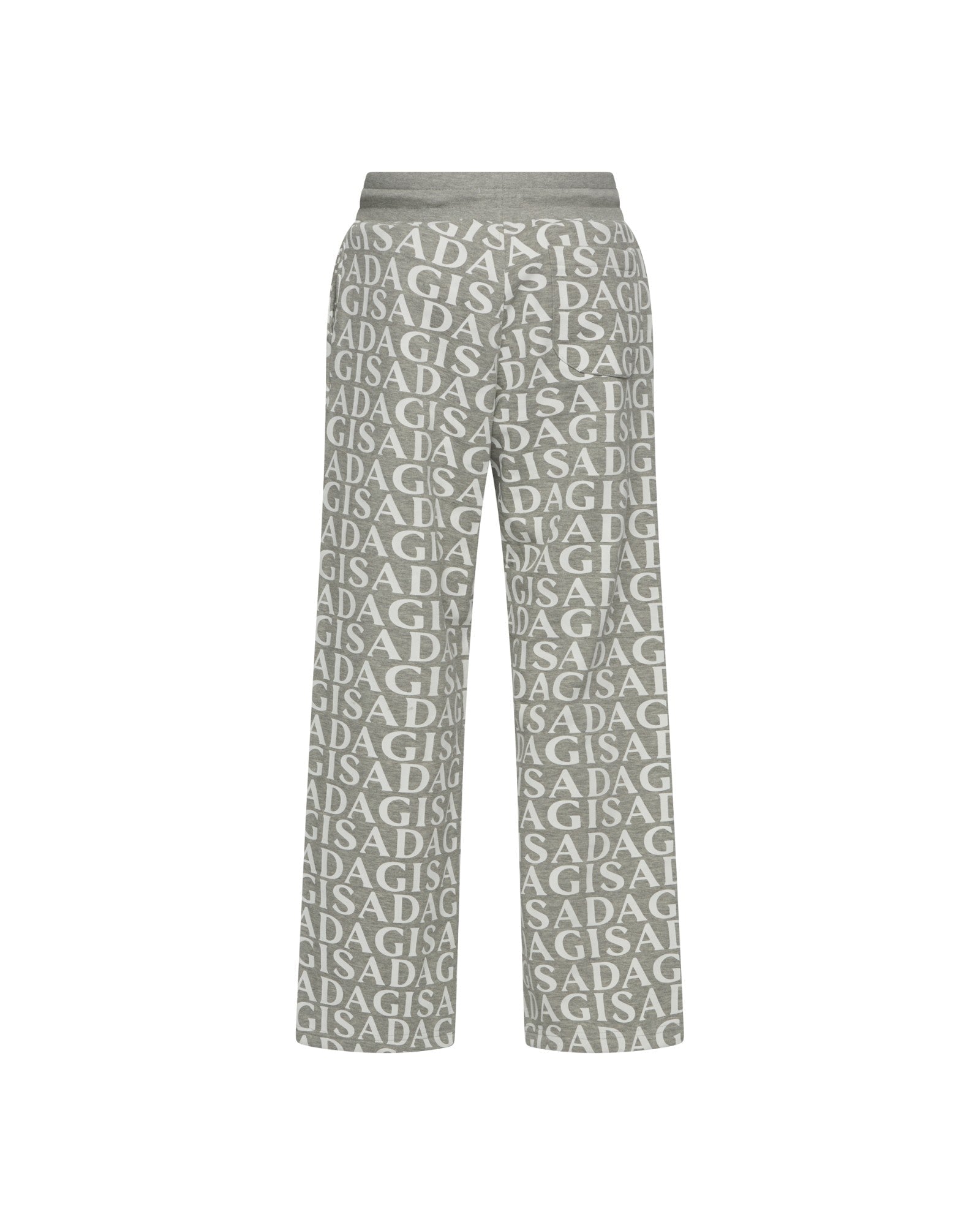 Straight Leg Sweatpants in Midweight Cotton with Allover Print - Gisada.com