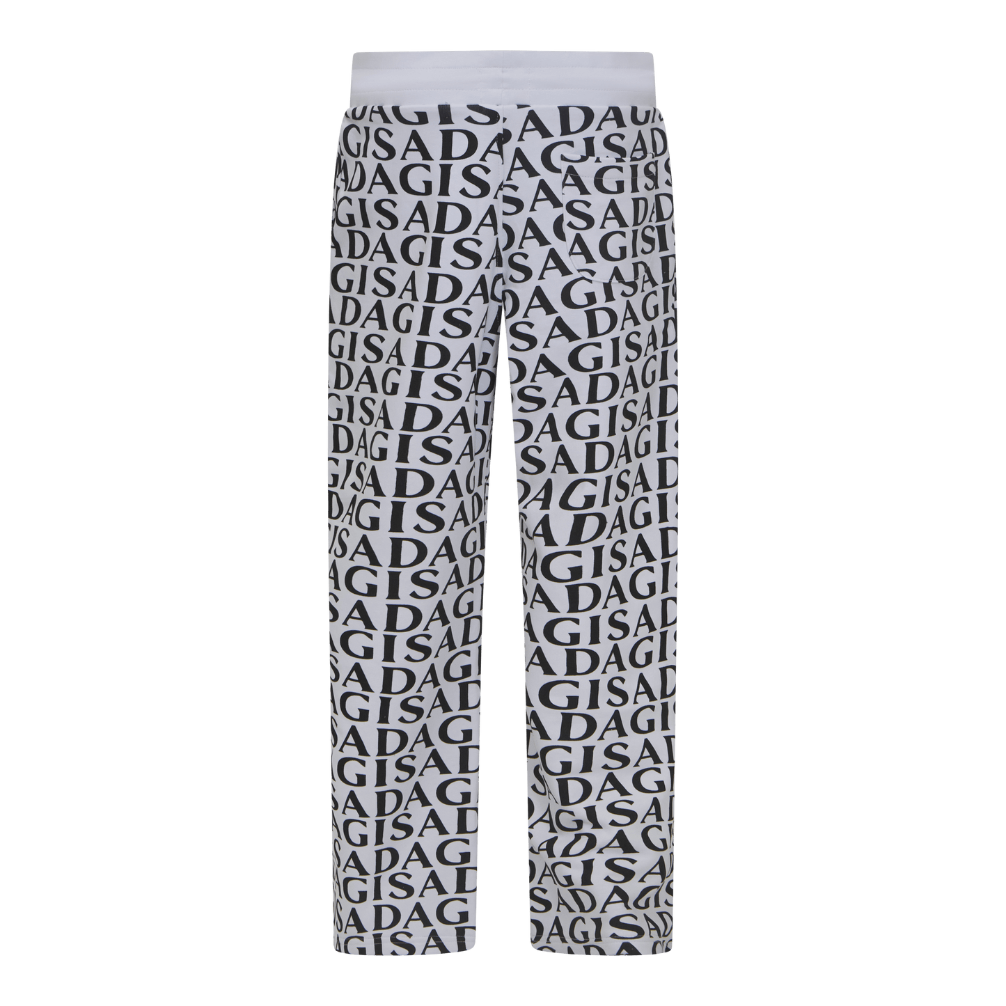 Straight Leg Sweatpants in Midweight Cotton with Allover Print - Gisada.com