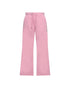 Straight Leg Sweatpants in Midweight Cotton with Small Silicon Print - Gisada.com