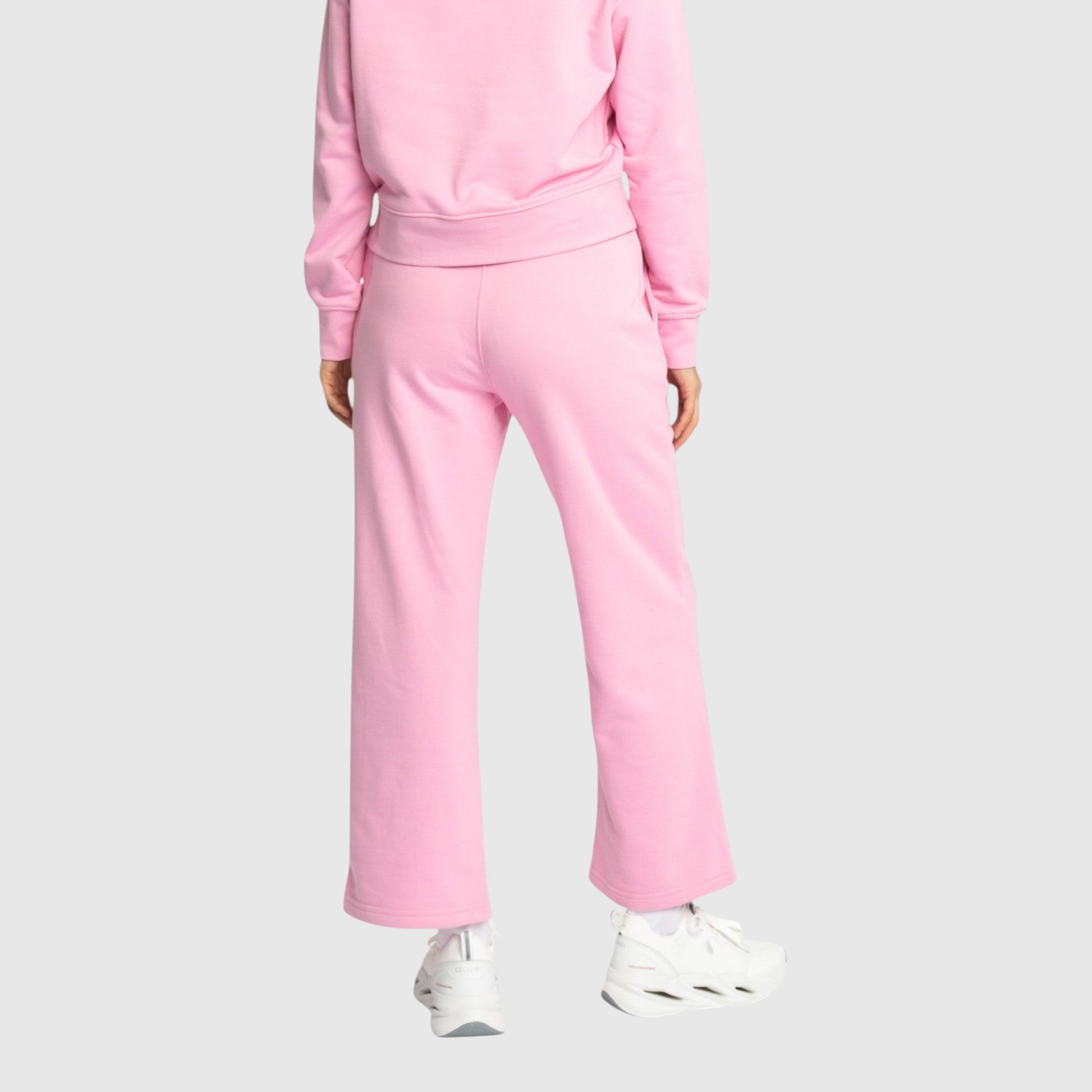 Straight Leg Sweatpants in Midweight Cotton with Small Silicon Print - Gisada.com