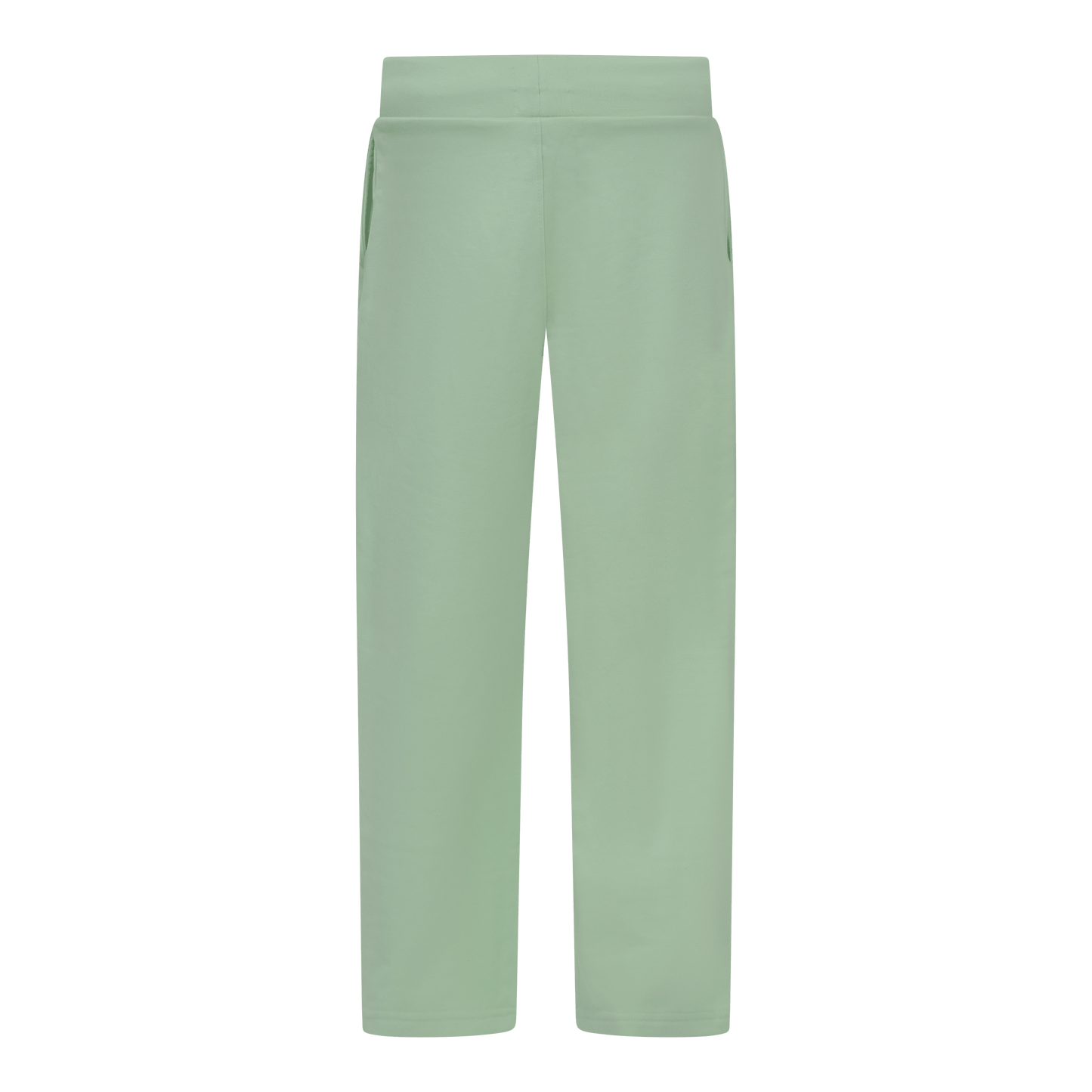 Straight Leg Sweatpants in Midweight Cotton with Small Silicon Print - Gisada.com