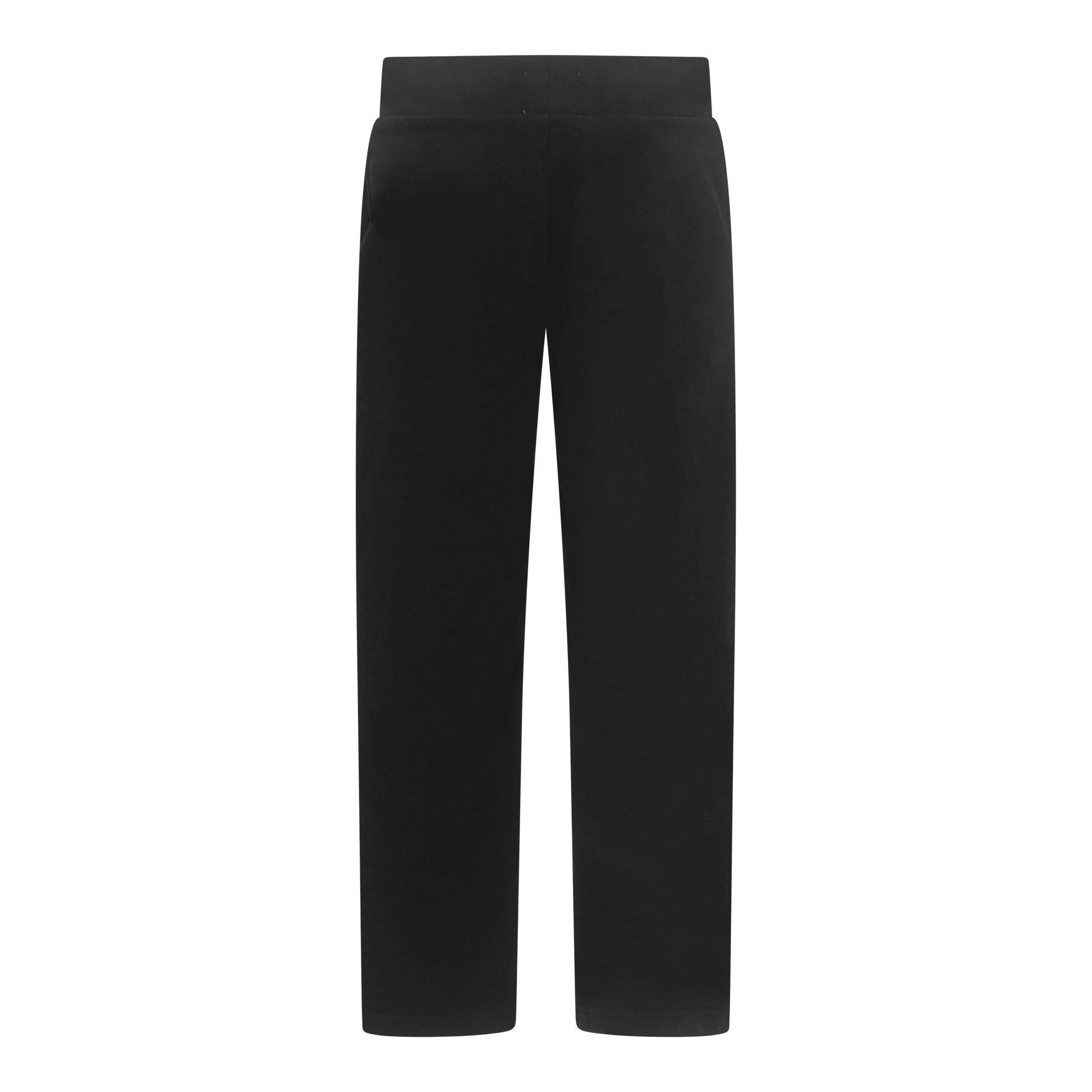 Straight Leg Sweatpants in Midweight Cotton with Small Silicon Print - Gisada.com